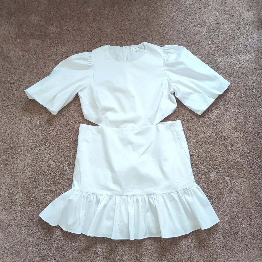 Veronica Beard Iker White Mini Dress Size 12 - Picture 2 of 14